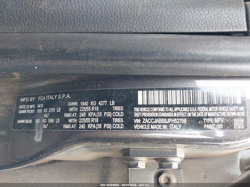 ZACCJABB9JPH52760 2018 JEEP RENEGADE photo no. 9
