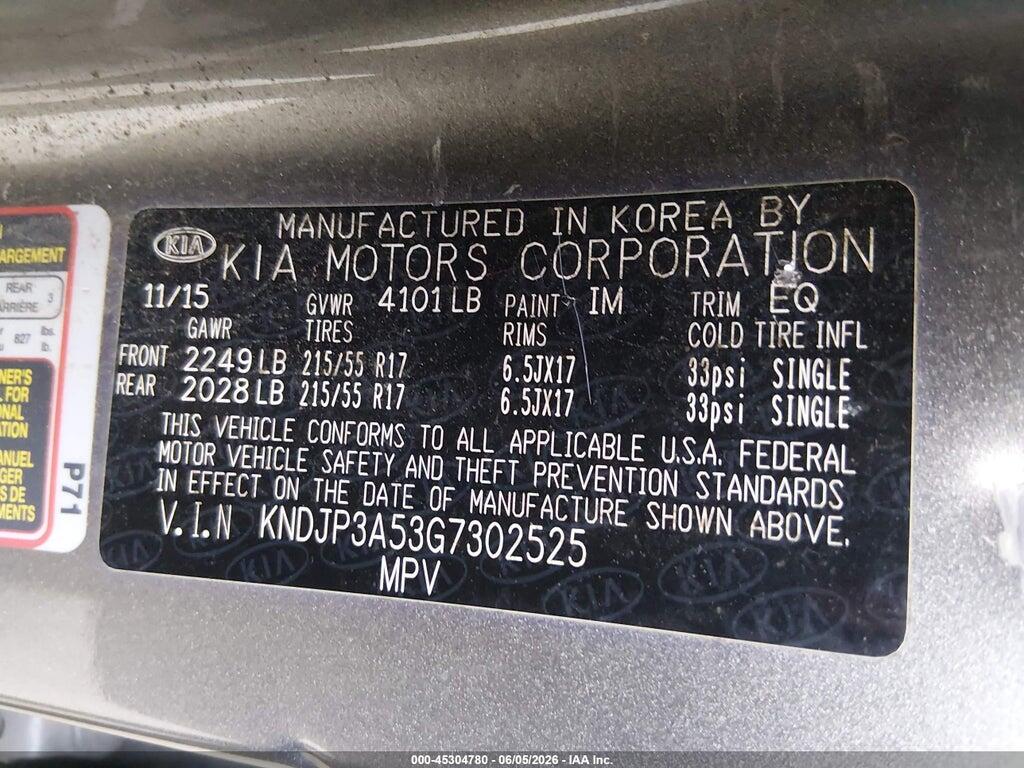 KNDJP3A53G7302525 2016 KIA SOUL photo no. 9
