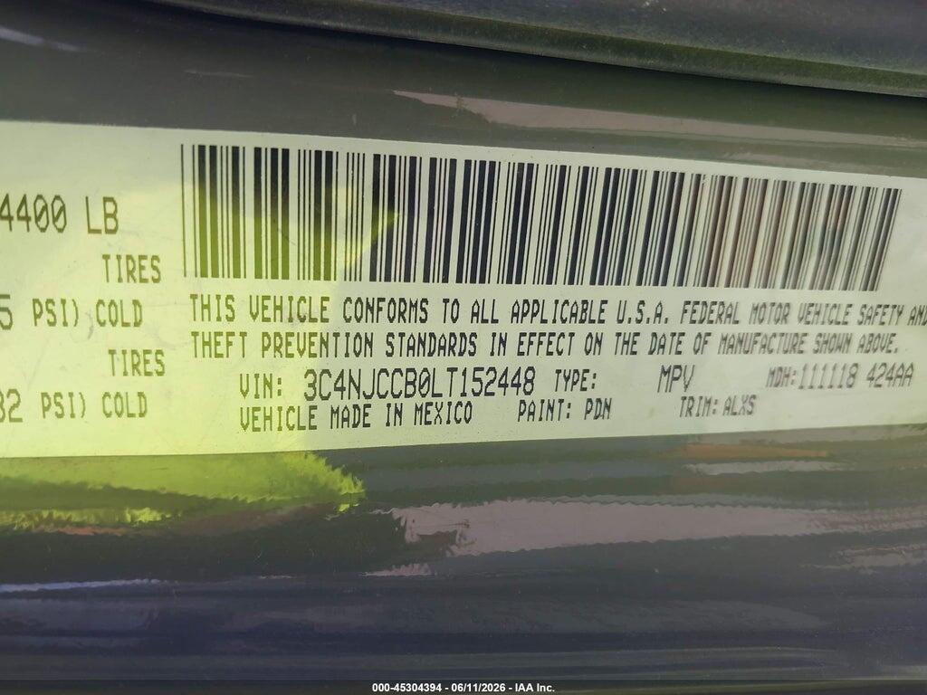 3C4NJCCB0LT152448 2020 JEEP COMPASS photo no. 9