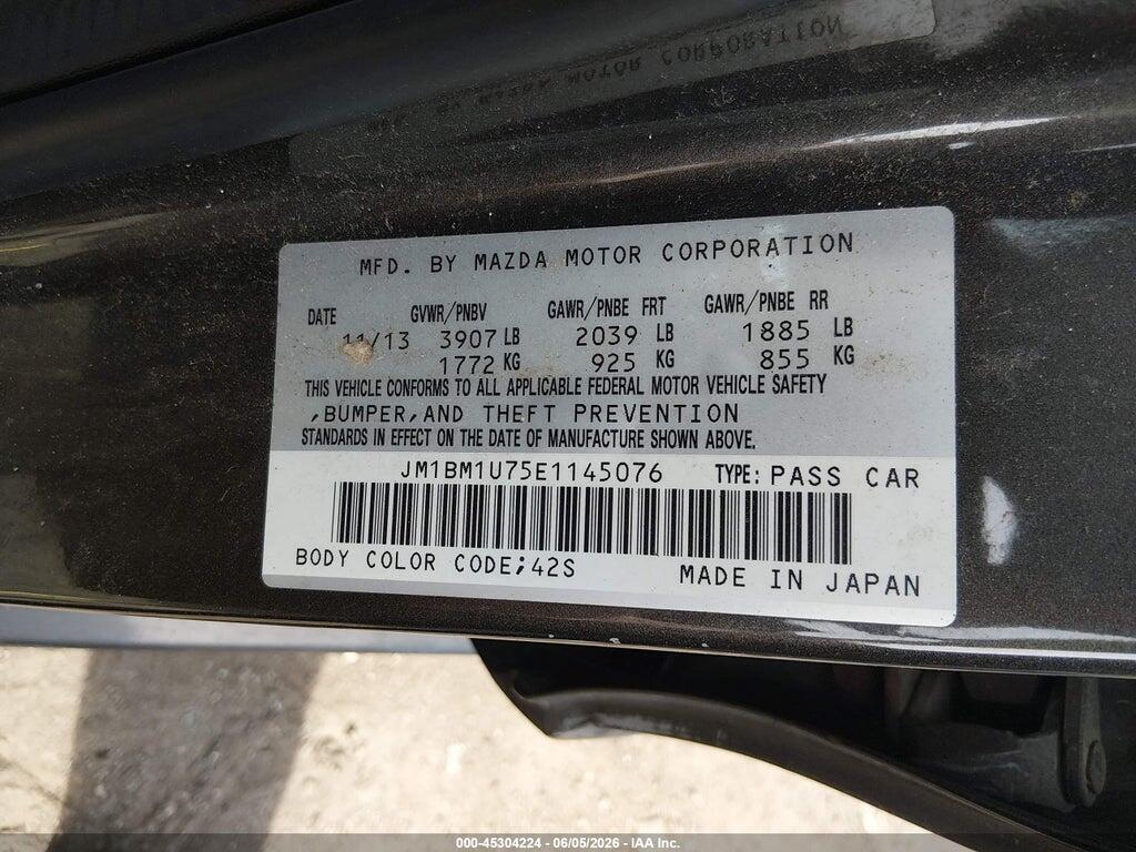 JM1BM1U75E1145076 2014 MAZDA MAZDA3 photo no. 9
