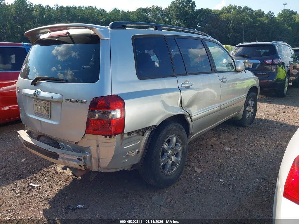 JTEDP21A060092733 2006 TOYOTA HIGHLANDER photo no. 4