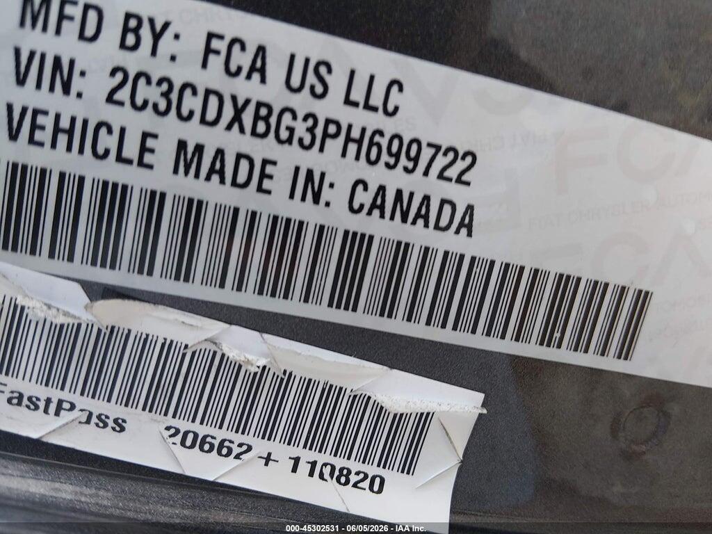 2C3CDXBG3PH699722 2023 DODGE CHARGER photo no. 9