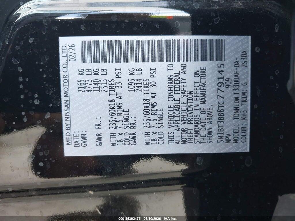 5N1BT3BB8TC779145 2026 NISSAN ROGUE photo no. 9
