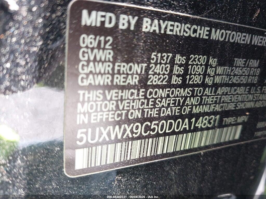 5UXWX9C50D0A14831 2013 BMW X3 photo no. 9