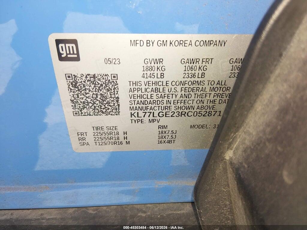 KL77LGE23RC052871 2024 CHEVROLET TRAX photo no. 9
