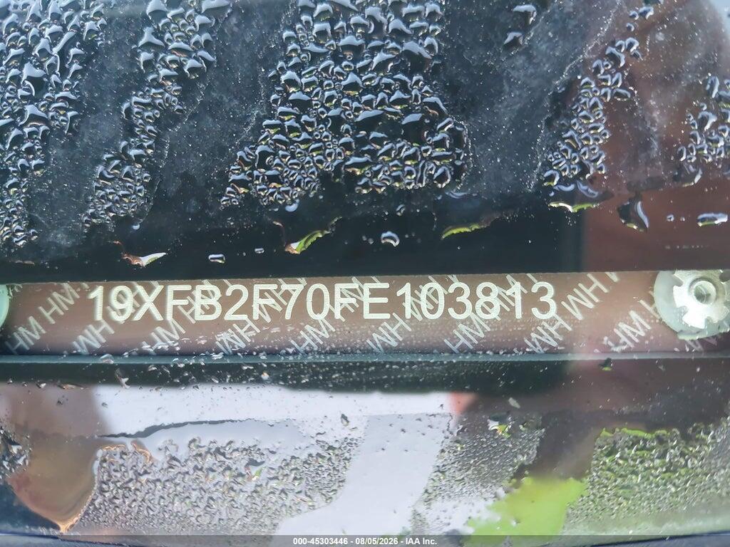 19XFB2F70FE103813 2015 HONDA CIVIC photo no. 9