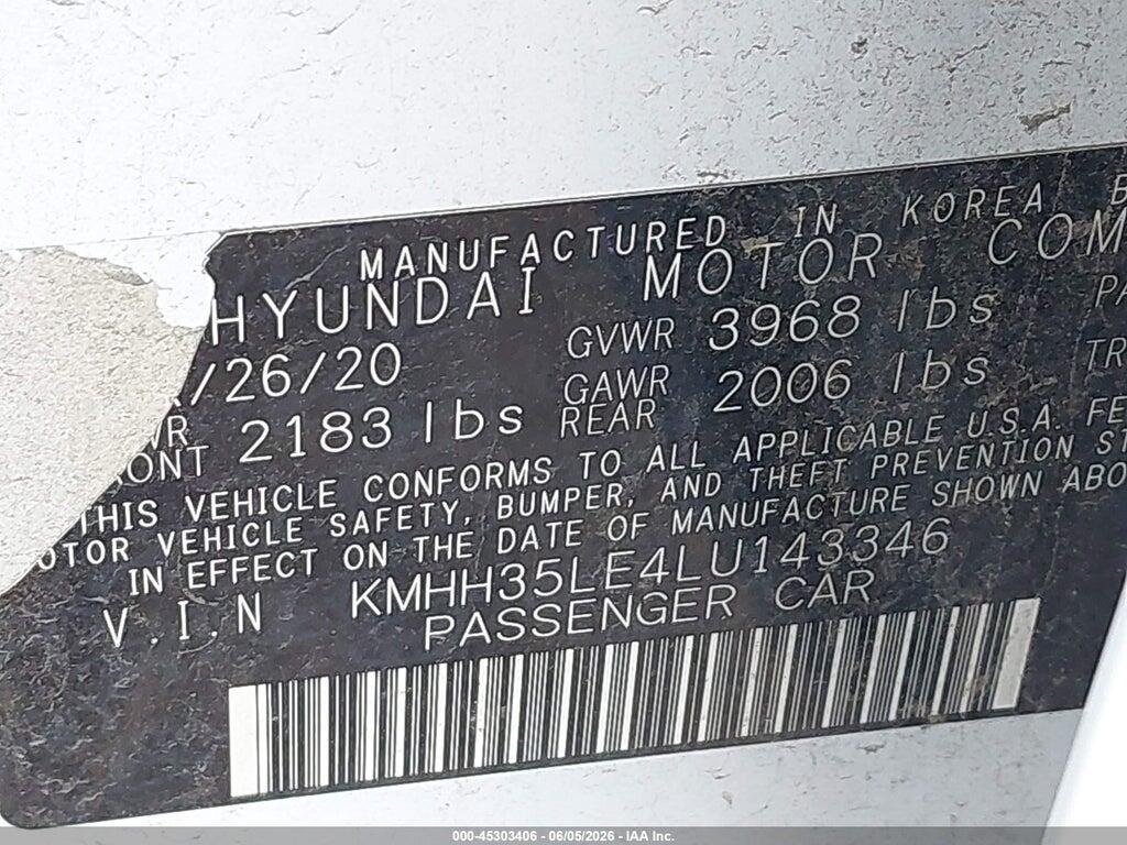 KMHH35LE4LU143346 2020 HYUNDAI ELANTRA GT photo no. 9