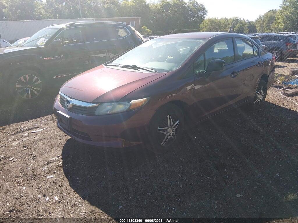 2HGFB2F52CH568061 2012 HONDA CIVIC photo no. 2