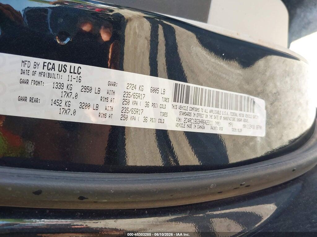 2C4RC1BG3HR642311 2017 CHRYSLER PACIFICA photo no. 9