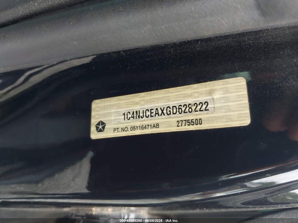 1C4NJCEAXGD628222 2016 JEEP COMPASS photo no. 9