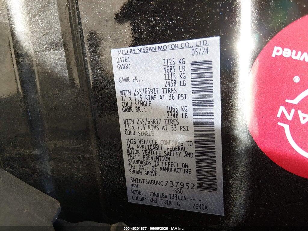 5N1BT3AB0RC737952 2024 NISSAN ROGUE photo no. 9