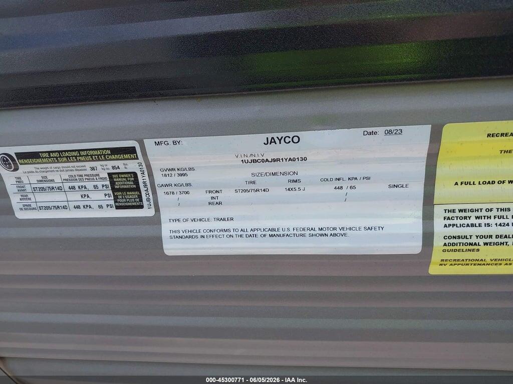 1UJBC0AJ9R1YA0130 2024 JAYCO JAY FLIGHT photo no. 9