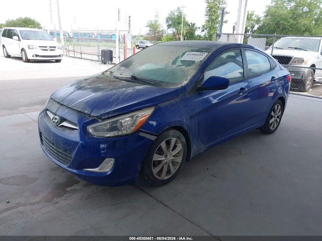 KMHCU4AE3EU608190 2014 HYUNDAI ACCENT photo no. 2