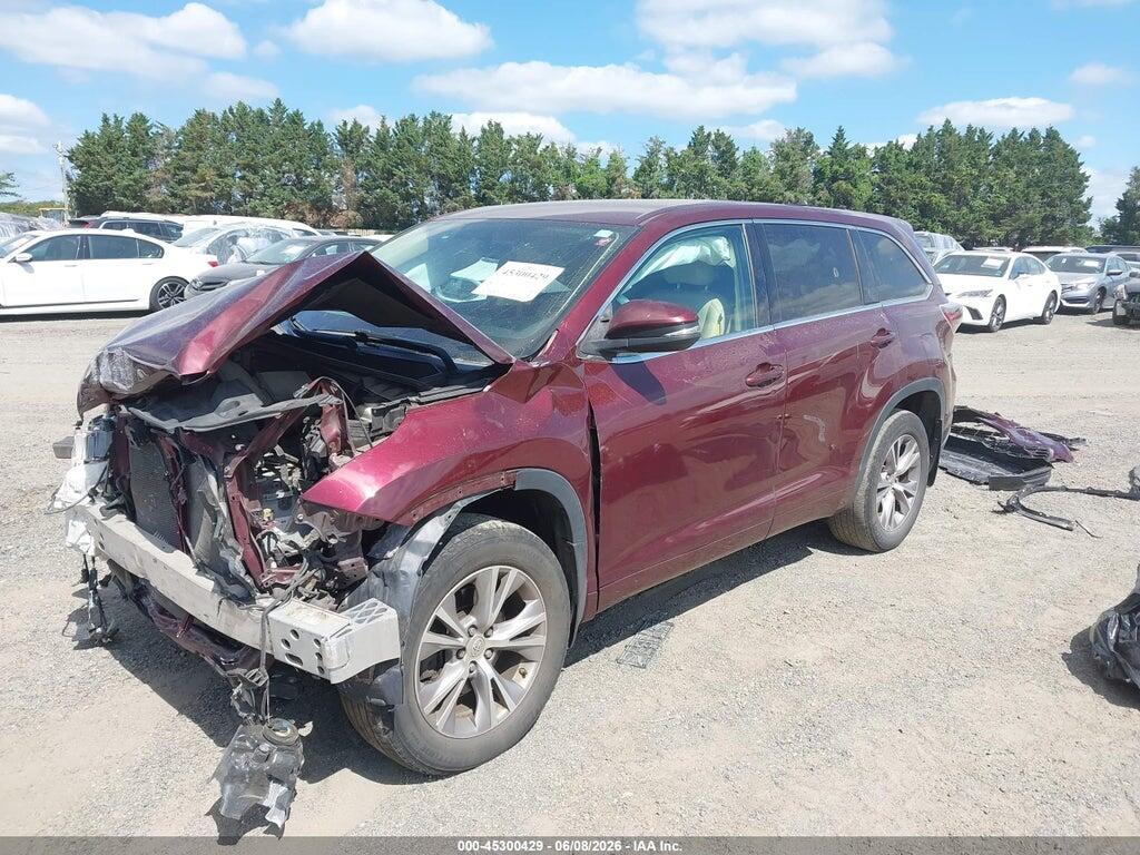 5TDBKRFH4FS154415 2015 TOYOTA HIGHLANDER photo no. 2