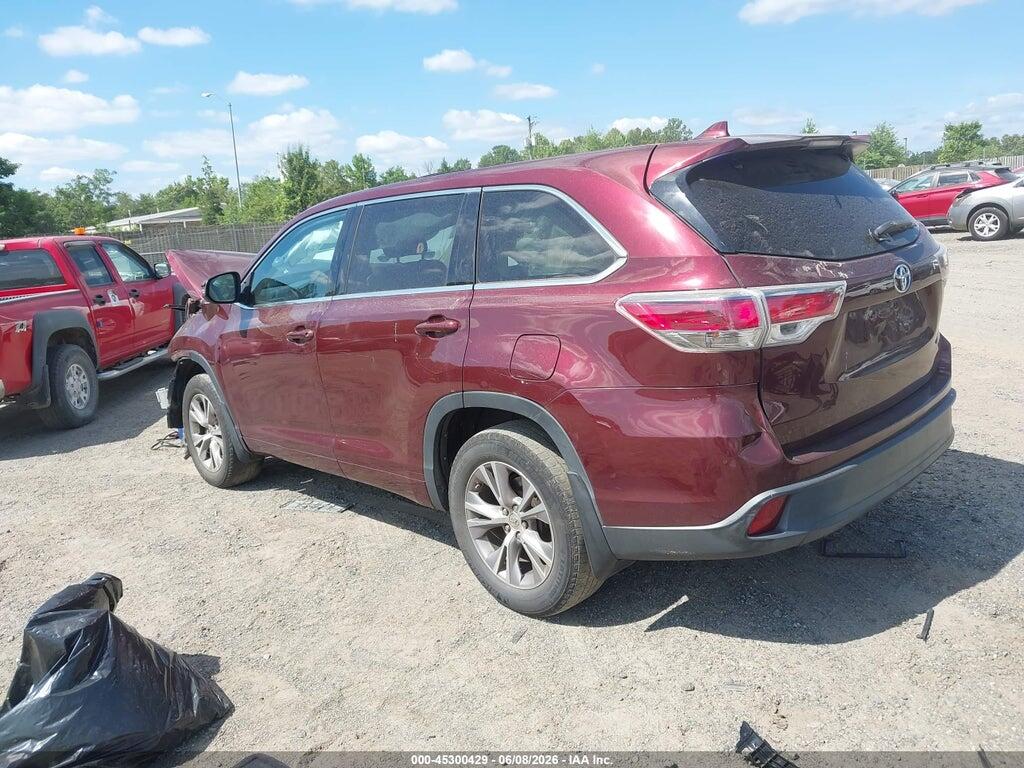 5TDBKRFH4FS154415 2015 TOYOTA HIGHLANDER photo no. 3