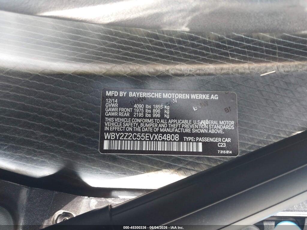 WBY2Z2C55EVX64808 2014 BMW I8 photo no. 9