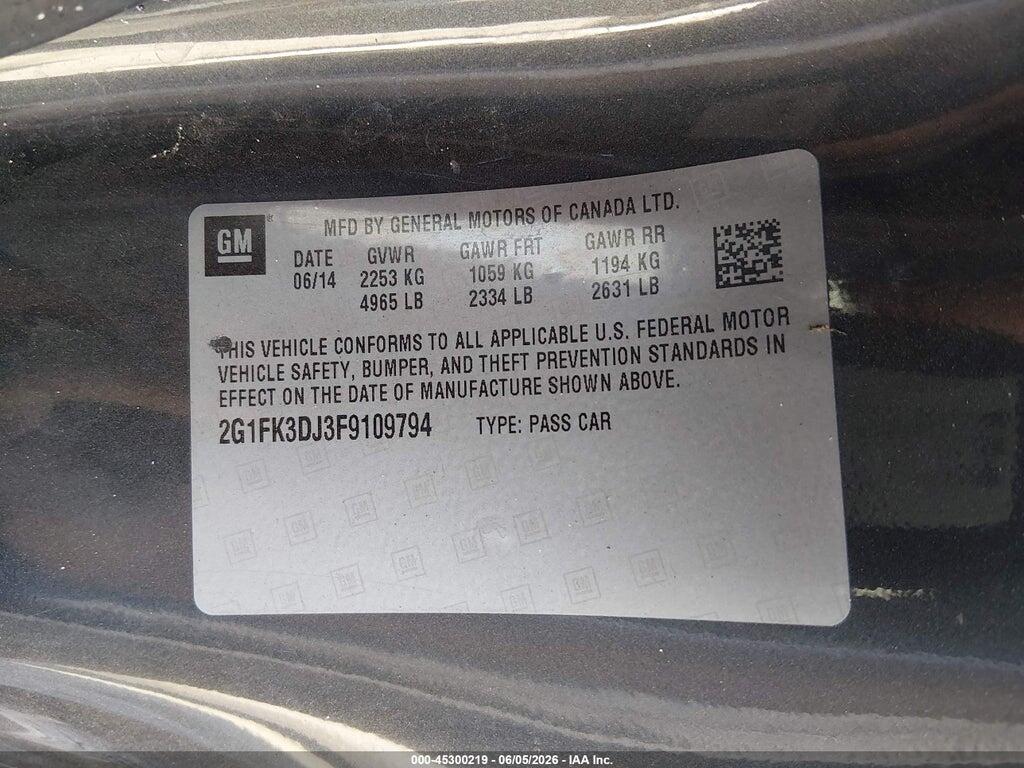 2G1FK3DJ3F9109794 2015 CHEVROLET CAMARO photo no. 9