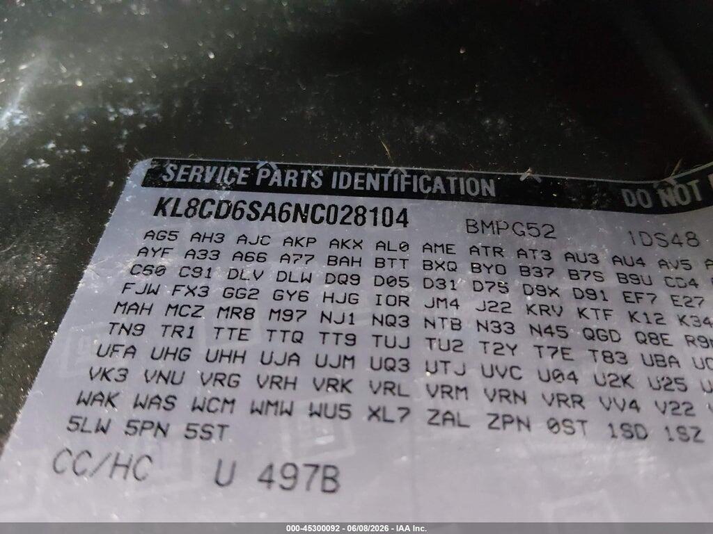 KL8CD6SA6NC028104 2022 CHEVROLET SPARK photo no. 9