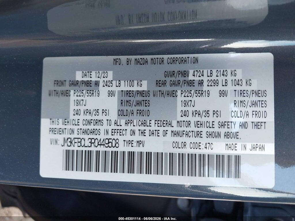 JM3KFBCL3R0449508 2024 MAZDA CX-5 photo no. 9