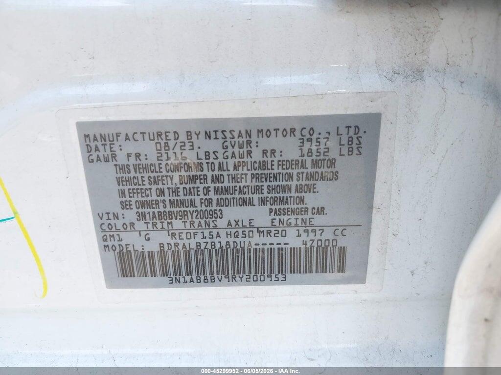 3N1AB8BV9RY200953 2024 NISSAN SENTRA photo no. 9