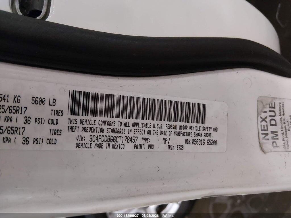 3C4PDDBG6CT178457 2012 DODGE JOURNEY photo no. 9