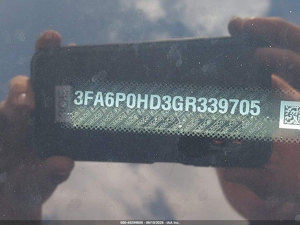 3FA6P0HD3GR339705 2016 FORD FUSION photo no. 9