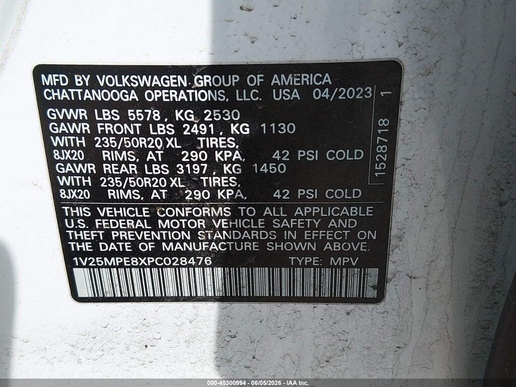 1V25MPE8XPC028476 2023 VOLKSWAGEN ID.4 photo no. 9