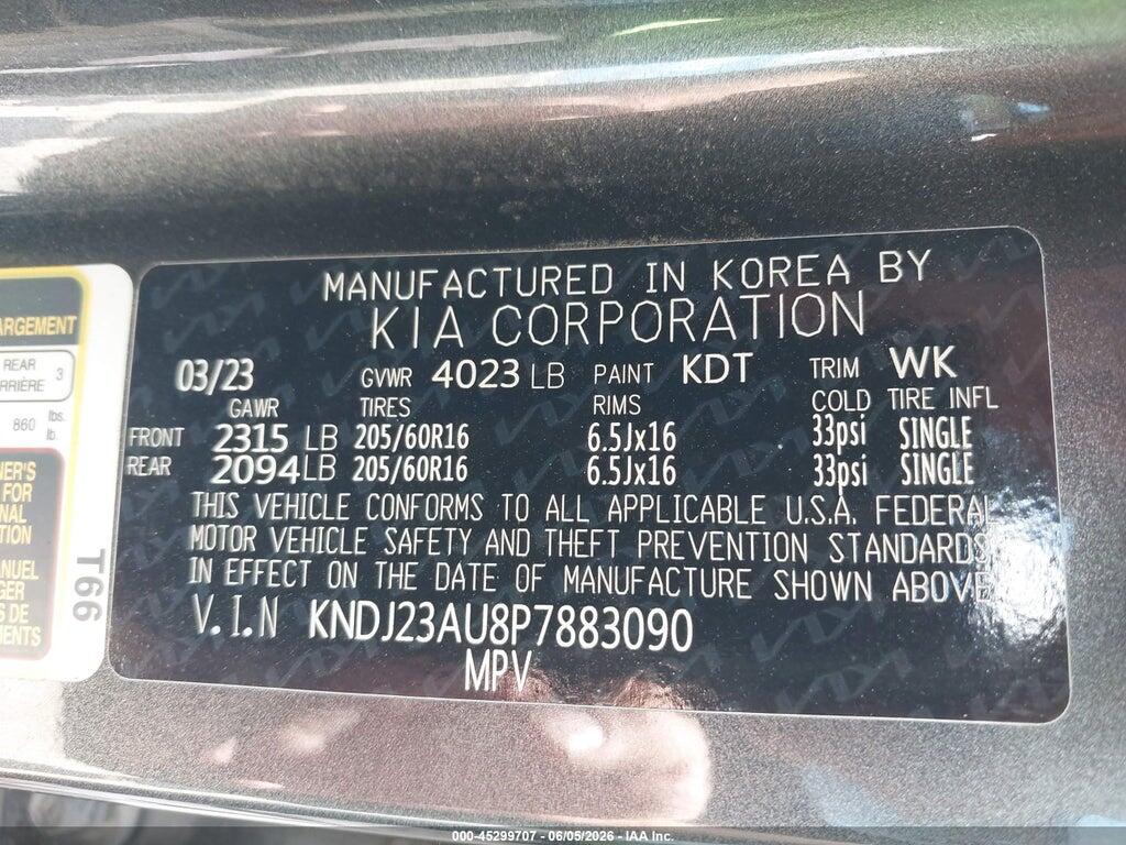 KNDJ23AU8P7883090 2023 KIA SOUL photo no. 9