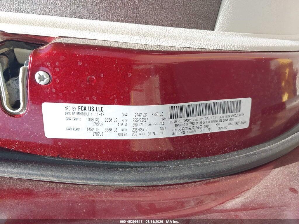 2C4RC1DG0JR148667 2018 CHRYSLER PACIFICA photo no. 9