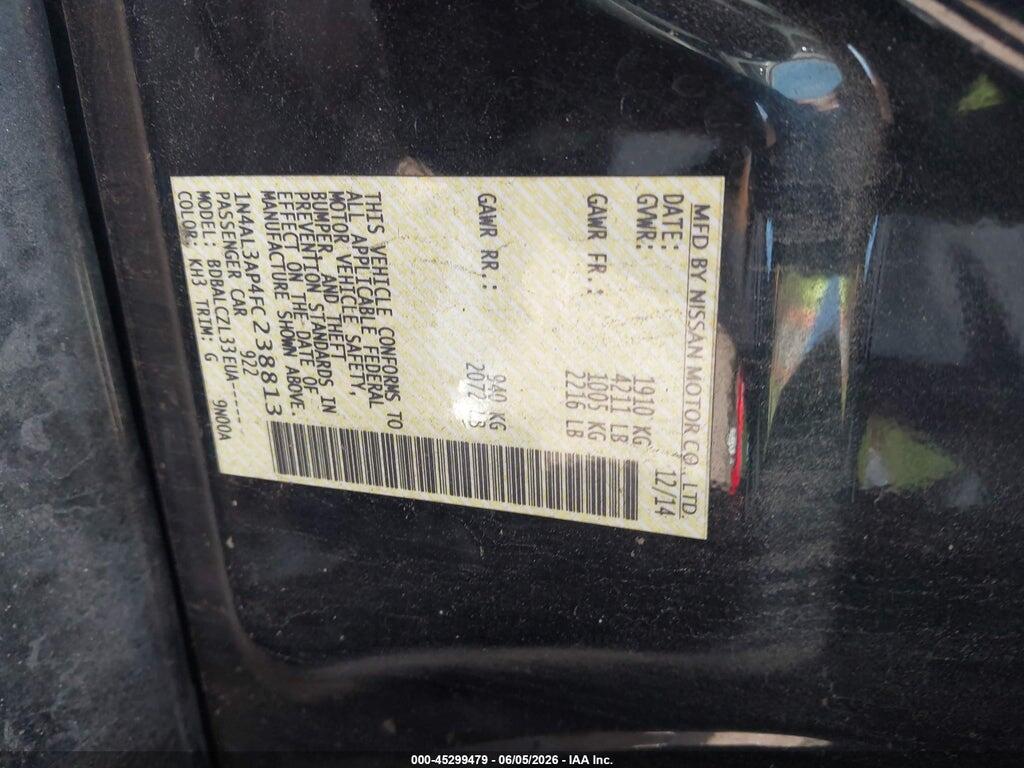 1N4AL3AP4FC238813 2015 NISSAN ALTIMA photo no. 9