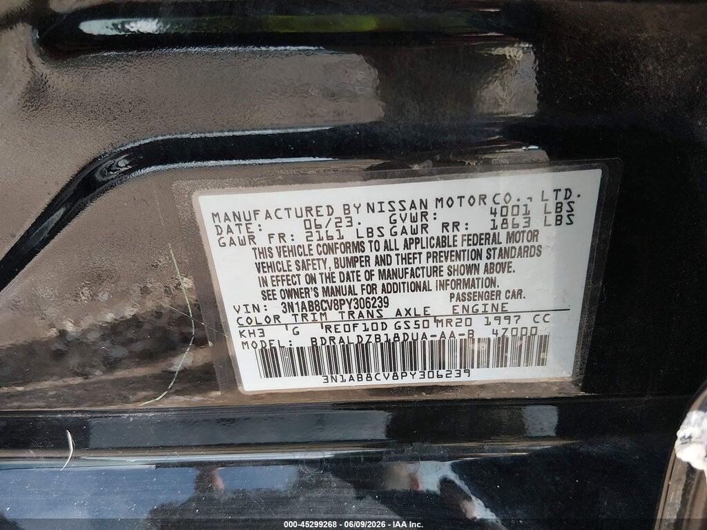 3N1AB8CV8PY306239 2023 NISSAN SENTRA photo no. 9