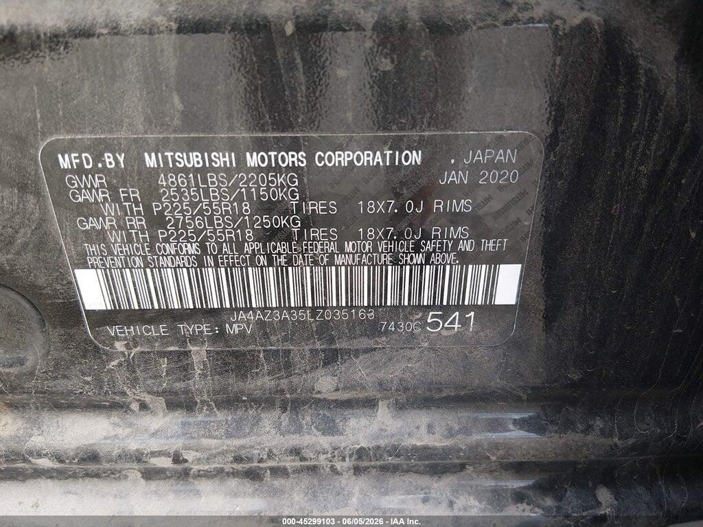 JA4AZ3A35LZ035163 2020 MITSUBISHI OUTLANDER photo no. 9
