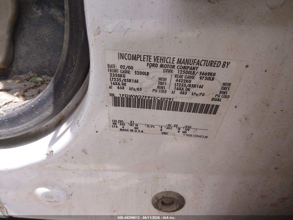 1FDWW37F9YEC40291 2000 FORD F-350 photo no. 9