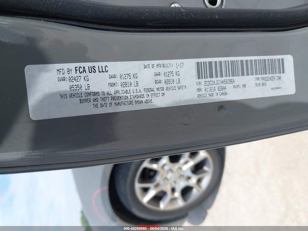 2C3CDXJG1HH563964 2017 DODGE CHARGER photo no. 9