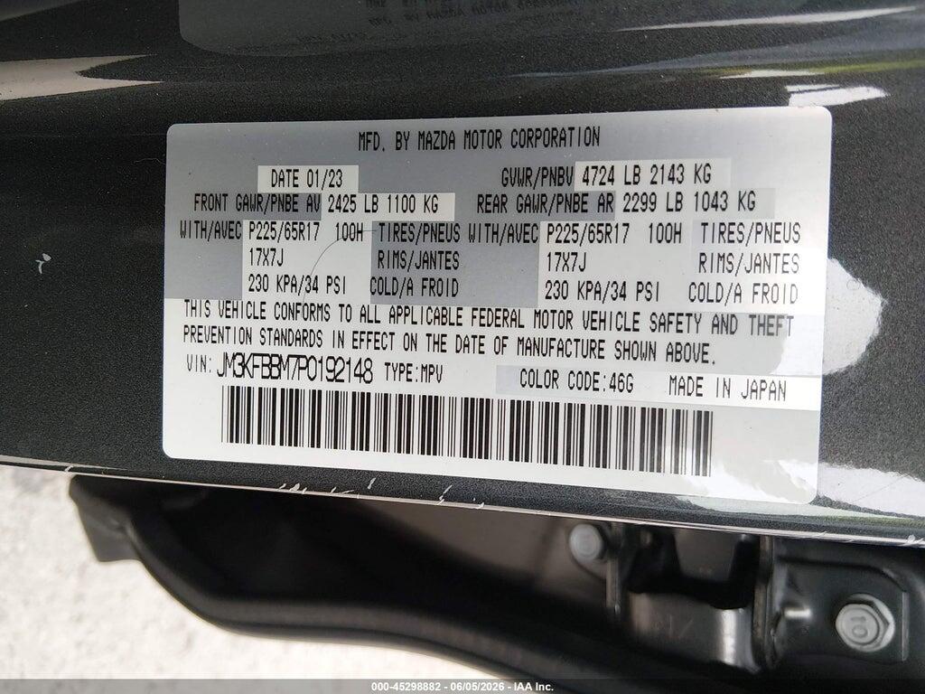 JM3KFBBM7P0192148 2023 MAZDA CX-5 photo no. 9