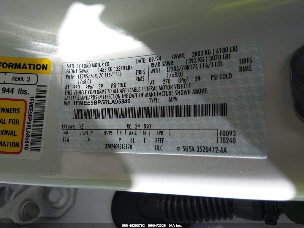 1FMEE9BP5RLA95846 2024 FORD BRONCO photo no. 9