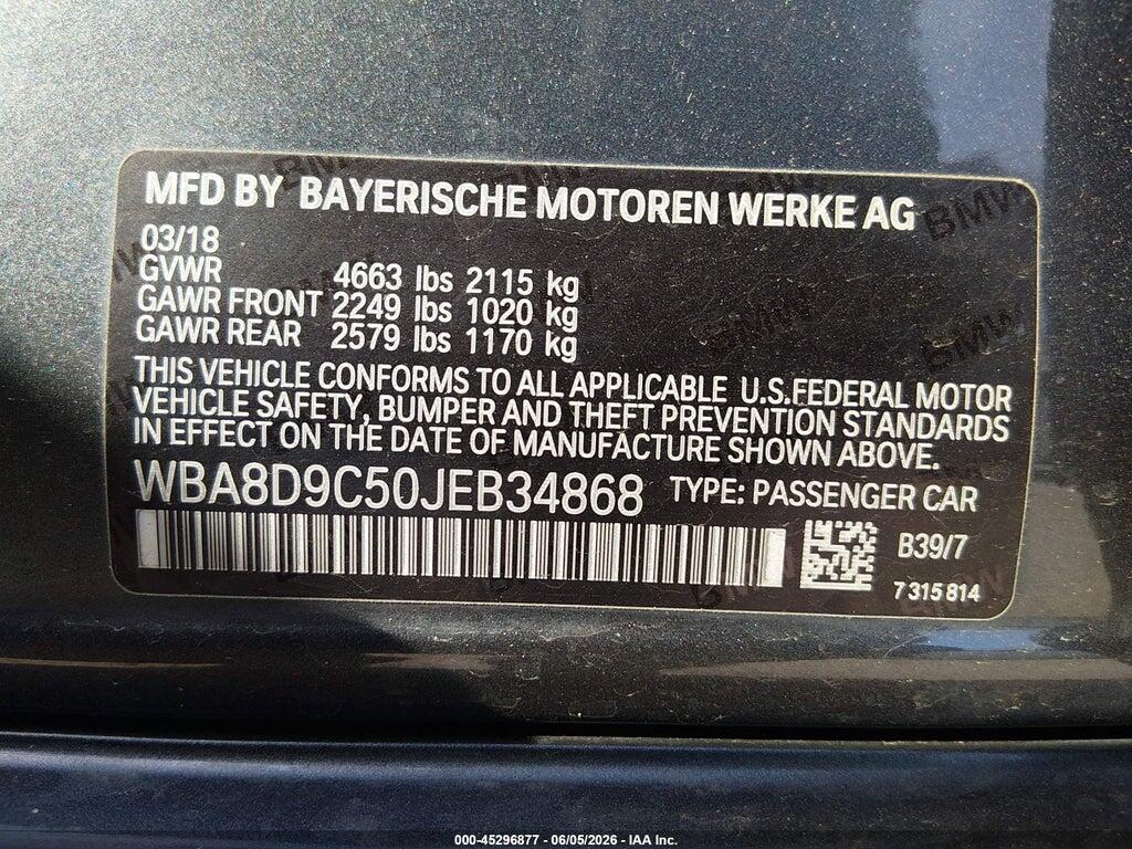 WBA8D9C50JEB34868 2018 BMW 330I photo no. 9