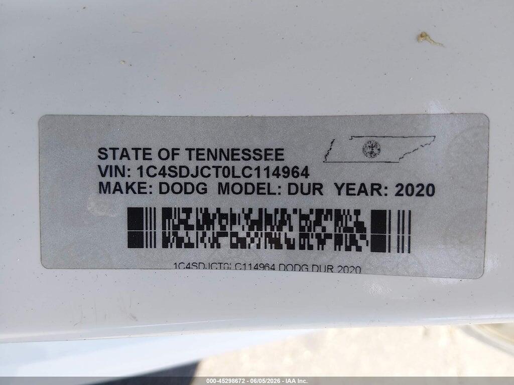 1C4SDJCT0LC114964 2020 DODGE DURANGO photo no. 9