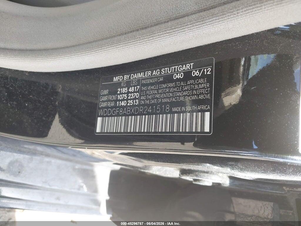 WDDGF8ABXDR241518 2013 MERCEDES-BENZ C 300 photo no. 9