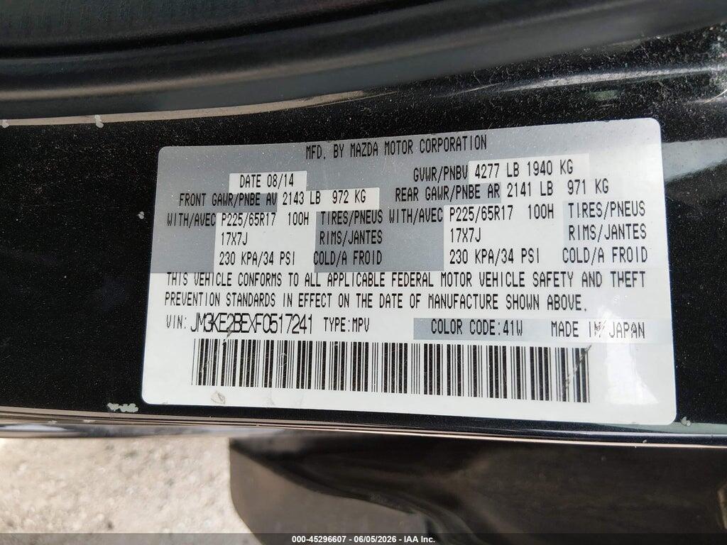JM3KE2BEXF0517241 2015 MAZDA CX-5 photo no. 9