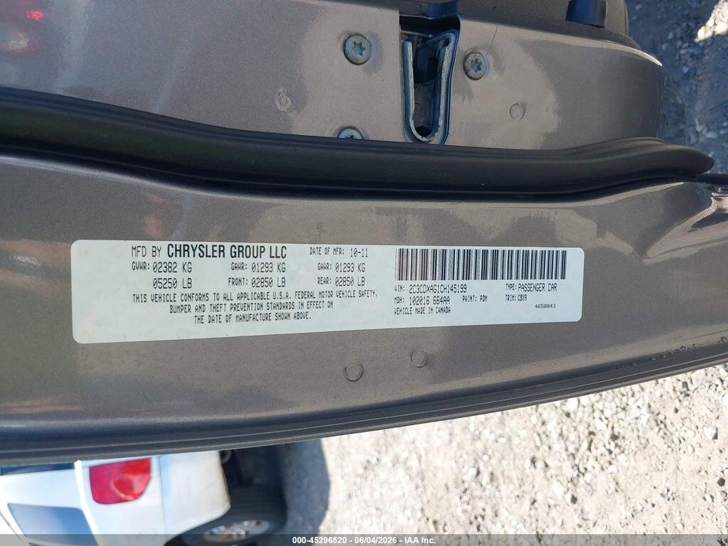 2C3CDXAG1CH145199 2012 DODGE CHARGER photo no. 9