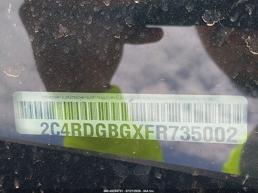 2C4RDGBGXFR735002 2015 DODGE GRAND CARAVAN photo no. 9