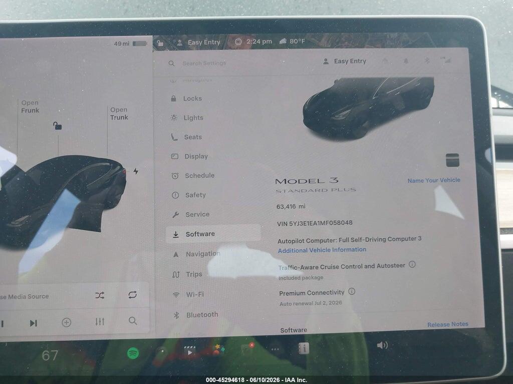 5YJ3E1EA1MF058048 2021 TESLA MODEL 3 photo no. 7