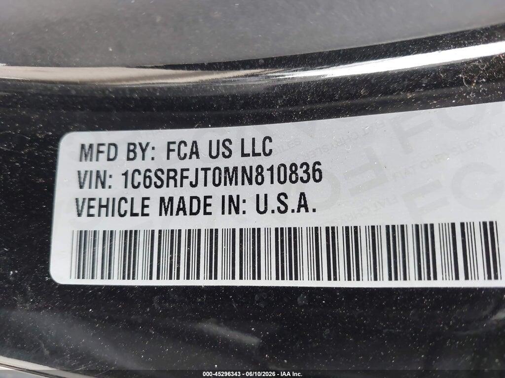 1C6SRFJT0MN810836 2021 RAM 1500 photo no. 9