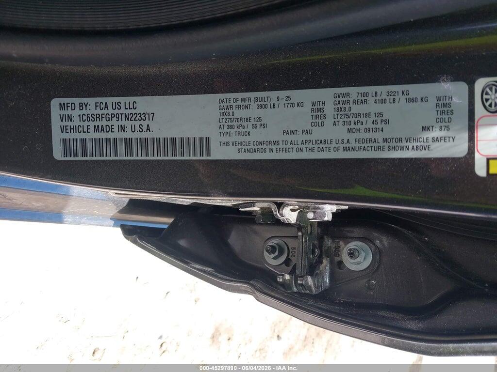 1C6SRFGP9TN223317 2026 RAM 1500 photo no. 9