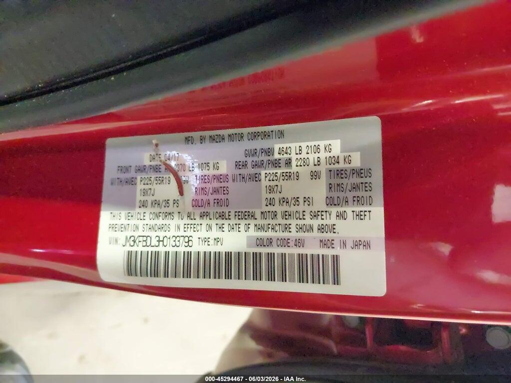 JM3KFBDL3H0133796 2017 MAZDA CX-5 photo no. 9