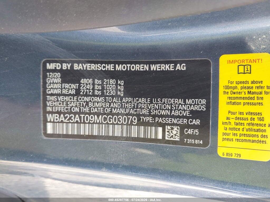 WBA23AT09MCG03079 2021 BMW 430I photo no. 9