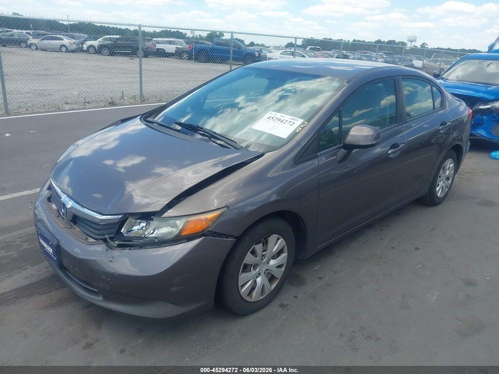 19XFB2F51CE373840 2012 HONDA CIVIC photo no. 2