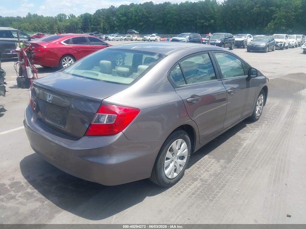 19XFB2F51CE373840 2012 HONDA CIVIC photo no. 4
