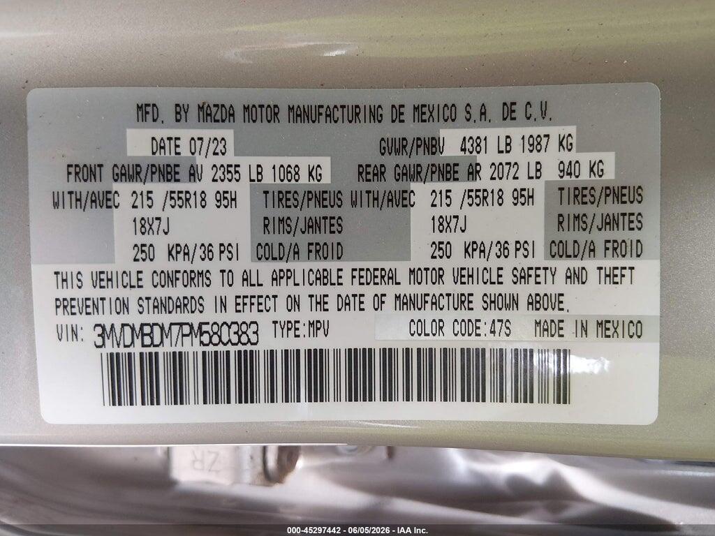 3MVDMBDM7PM580383 2023 MAZDA CX-30 photo no. 9
